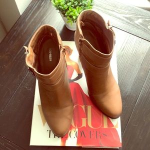 Tan booties